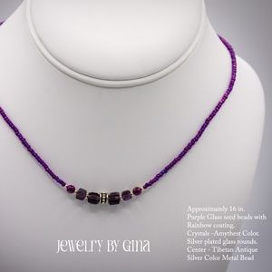 Purple Glass Necklace
